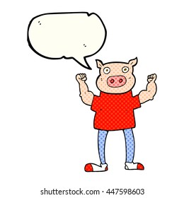 freehand drawn comic book speech bubble cartoon headless man