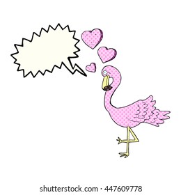 desenho livre livro de quadrinhos fala bolha desenho animado flamingo no amor