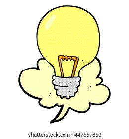 lâmpada de desenho livre do desenho da bolha do discurso da revista em quadrinhos