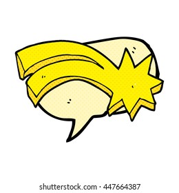 estrela de tiro decorativa do desenho livre da bolha do discurso da revista em quadrinhos desenhada à mão