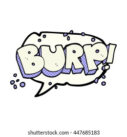 freehand drawn comic book speech bubble cartoon burp text