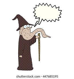 Cartoon-Zauberer für freehand gezeichnete Comicbücher