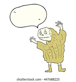 freehand drawn comic book speech bubble cartoon halloween ghoul