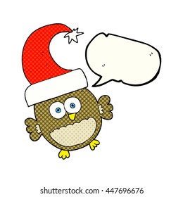 freehand gezeichnete Comic-Redeblase-Cartoon kleine Weihnachtskeule