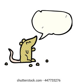 ratón de dibujo de historieta libre de libro de historietas de voz de burbuja
