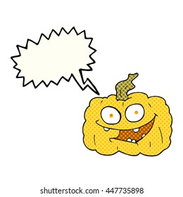 calabaza de dibujos animados de libros de historietas de libre mano