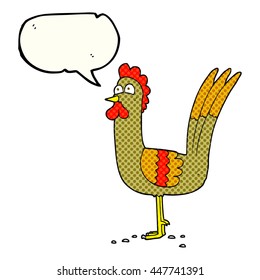 caricatura de libre dibujada en historieta de libre mano sobre el pollo