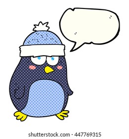 caricatura de libre dibujante de historietas de dibujos animados pingüino