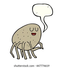 freehand drawn comic book speech bubble cartoon tick