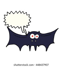 Cartoon Vampire Fledermaus aus freehand gezeichnetem Comicbuch
