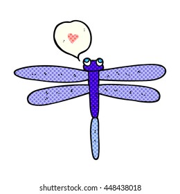 freehand drawn comic book speech bubble cartoon bug