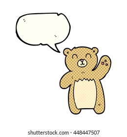 libro de historietas de libre mano libre discurso burbuja caricatura osito de peluche
