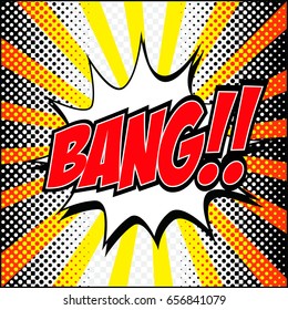 freehand drawn comic book speech bubble cartoon word bang