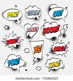 freehand drawn comic book speech bubble 