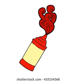 botellas de ketchup estilo libro de historietas dibujadas a mano libre