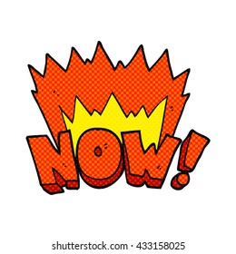 freehand drawn comic book style cartoon now symbol