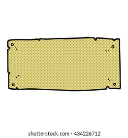 Cartoon-Blanko-Zeichen im freehand-gezeichneten Comicbuch-Stil