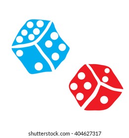 freehand drawn dice illustration