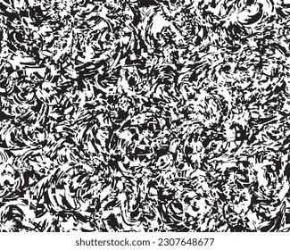 Freehand drawn overlapping marker lines creating modern, random distributed, monochrome abstract texture
