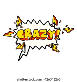 freehand drawn speech bubble cartoon shout crazy