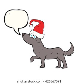 perro de caricatura de burbuja de habla libre