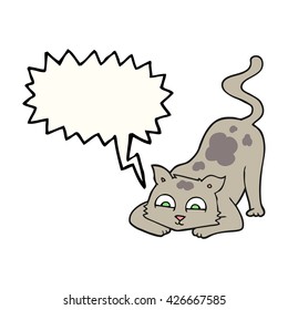 gatito de dibujos animados de libre mano