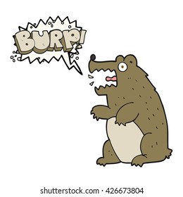 oso de dibujos animados de libre mano