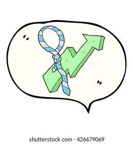 freehand drawn speech bubble cartoon work tie and arrow progress symbol