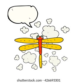 freehand drawn speech bubble cartoon bug