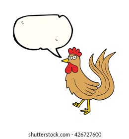 freehand drawn speech bubble cartoon cock