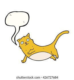 gatito de dibujos animados de libre mano