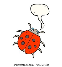 ladybug de dibujos animados de libre mano
