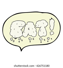 freehand drawn speech bubble cartoon fat symbol