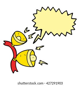 freehand drawn speech bubble cartoon jingle bells