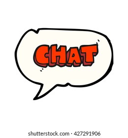 freehand drawn speech bubble cartoon chat symbol