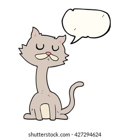 gatito de dibujos animados de libre mano