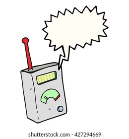 freehand gezeichnete Cartoon-Sprechblase