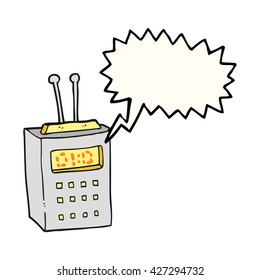 freehand gezeichnete Cartoon-Sprechblase
