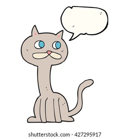 gatito de dibujos animados de libre mano