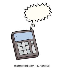 calculadora de caricaturas de burbujas de voz dibujada a mano libre
