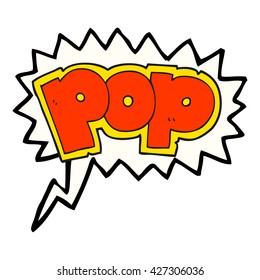 freehand drawn speech bubble cartoon POP symbol