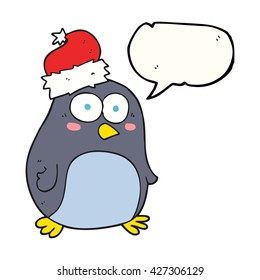 caricatura de burbuja de la libre expresión en pingüino