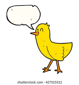 Cartoon-Vogel in freehand gezeichnet