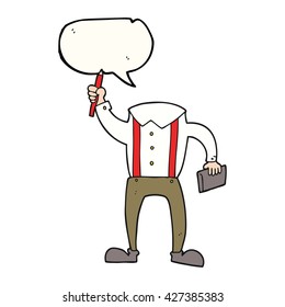 caricatura de burbuja de habla dibujada a mano libre cuerpo sin cabeza con bloc de notas y bolígrafo (añadir fotos propias)
