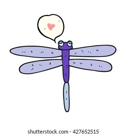 freehand drawn speech bubble cartoon bug