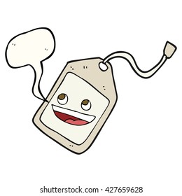 freehand drawn speech bubble cartoon luggage tag