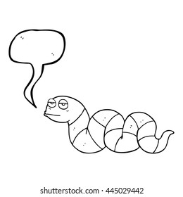 desenho à mão livre balão bolha desenho animado cobra entediada