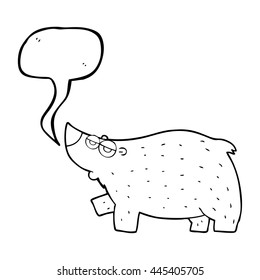 oso de dibujos animados de libre mano