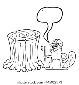 Karikatur für freehand gezeichnete Sprechblase
