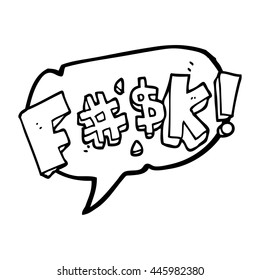 Cartoon-Schlagwort in freehand-gezeichneter Sprache